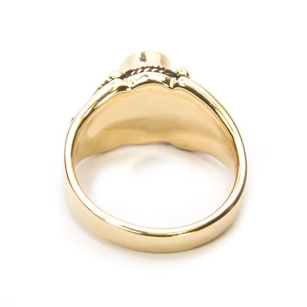Ring antiquiert Orientalisches Vintage aus Bronze als Goldersatz für Damen und Girls