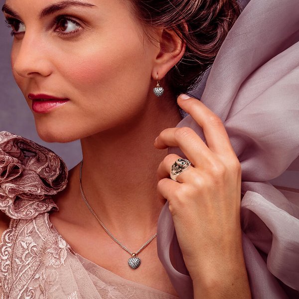 Ring antiquiert Orientalisches Vintage aus Bronze als Goldersatz für Damen und Girls