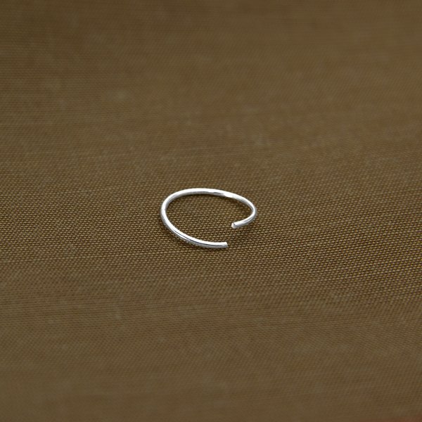 Piercing Ring 925 Sterling Silber dünn Hoop Ohrpiercing Lippenpiercing Nasenpiercing