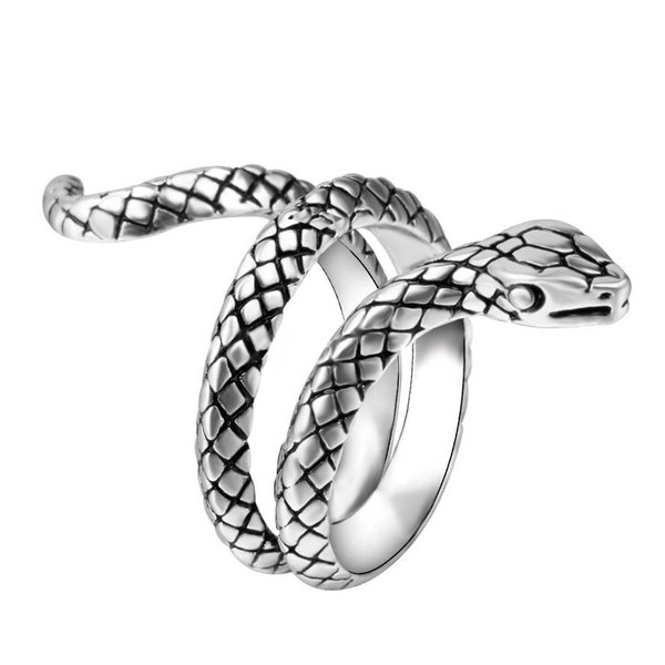 Ring Orientalisches Vintage Schlange aus Sterling Silber 925 für Damen und Girls