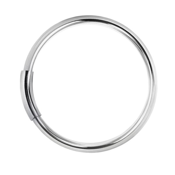 Elegant 925 Sterling Silver Piercing Ring with Tunnel Closure | Versatile Body Jewelry for Nose, Ear
