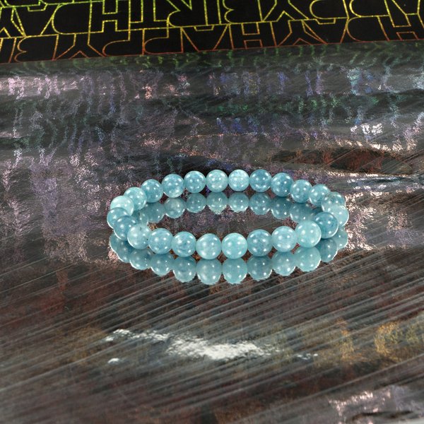 Blaues Aquamarin-Armband, ein Juwel der Harmonie und des Schutzes