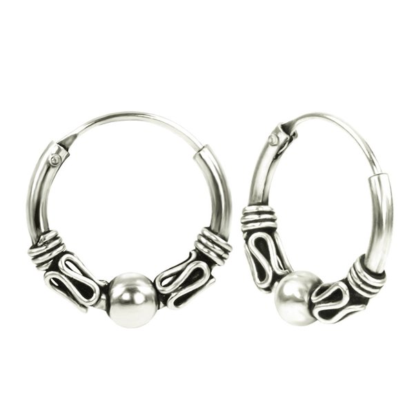 Gotische Creolen Ohrringe aus Sterling Silber 925 für Damen Herren und Girls