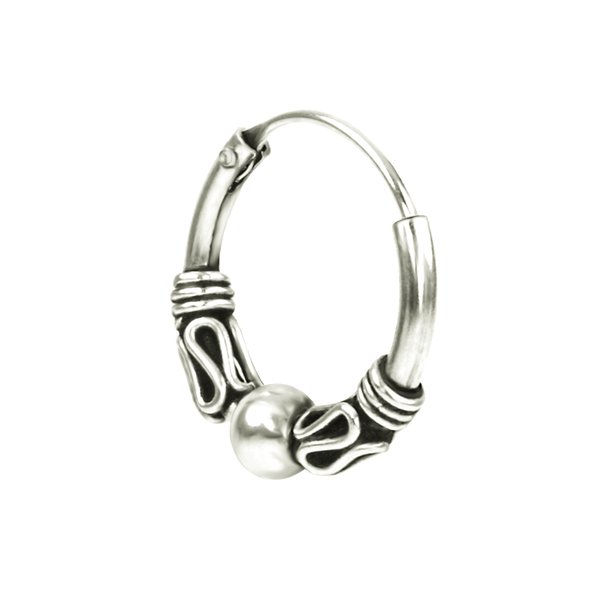 Einzeln Gotische Creolen Ohrringe aus Sterling Silber 925 für Damen Herren und Girls