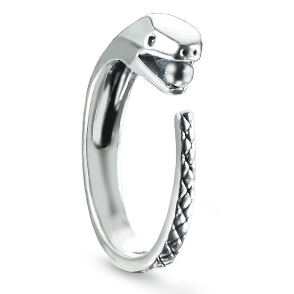 Antique Oriental Style Snake Ring | 925 Sterling Silver Jewelry for Women