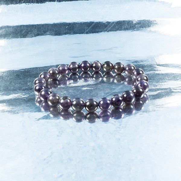 Amethyst Bracelet, the Stone of Courage, in Radiant Purple