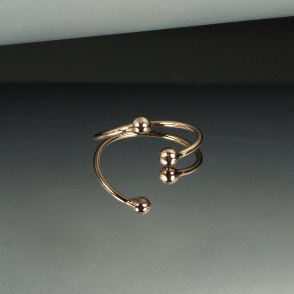 Fake Piercing Hoop Ring Clip On Klemmring aus 925 Sterling 18k Rosagold Vergoldet für Lippen, Nasen 