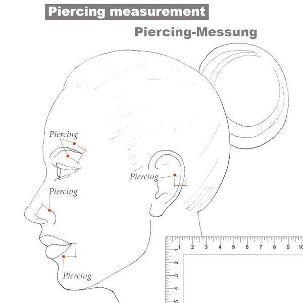 Unisex Piercing Ring 925 Sterling Silber dünn mit Kreuz Hoop Ohrpiercing und Nasenpiercing