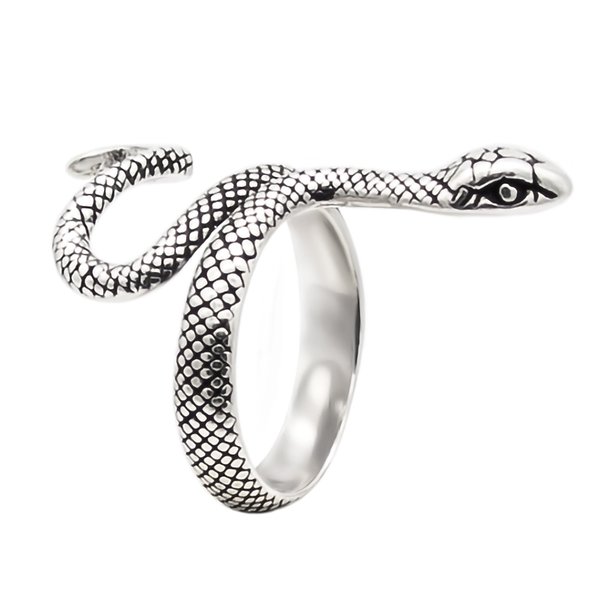 Sterling Silber 925 Ring Orientalisches Vintage Schlange 